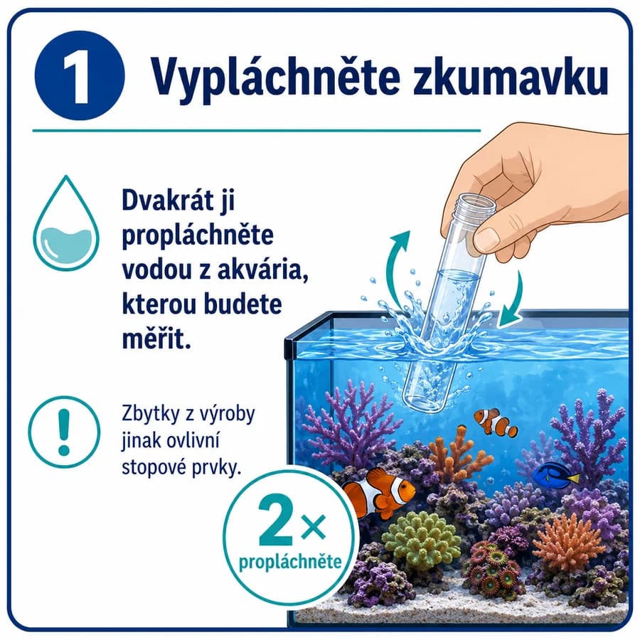 Krok 1 — Vypláchněte zkumavku