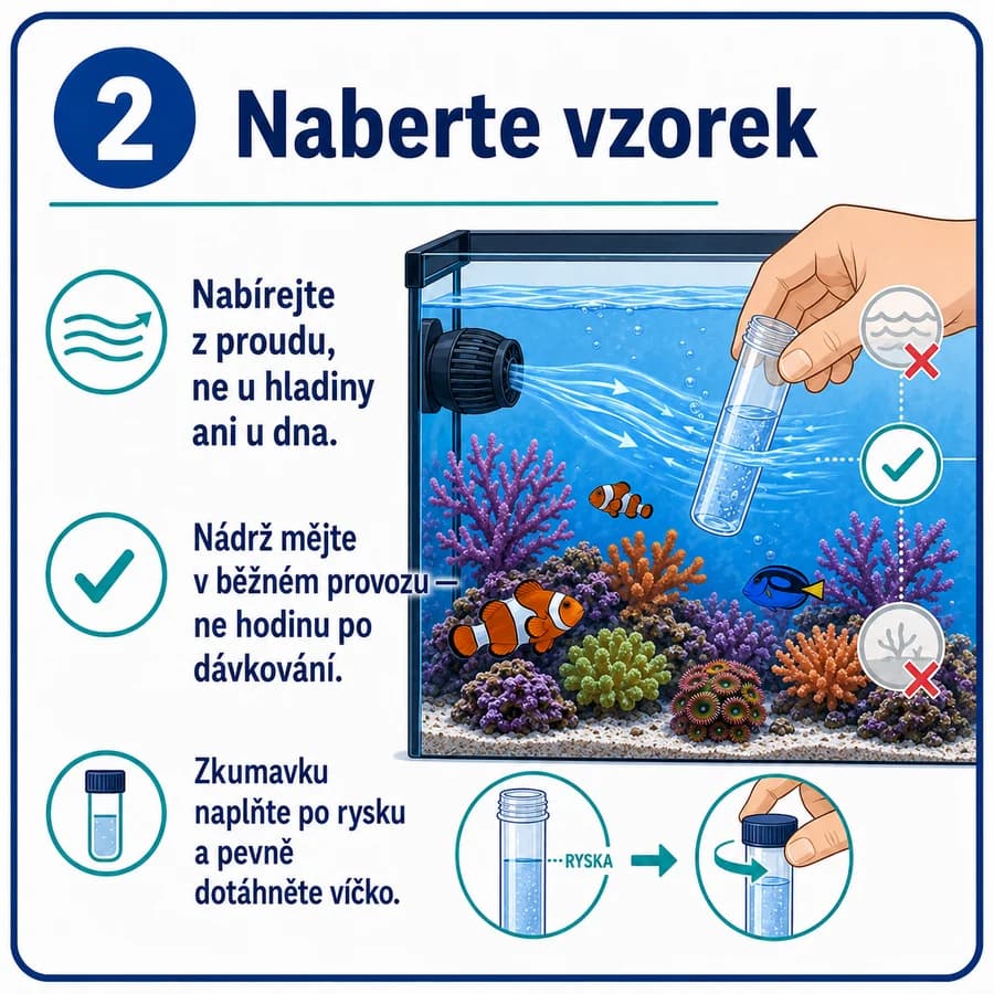 Krok 2 — Naberte vzorek